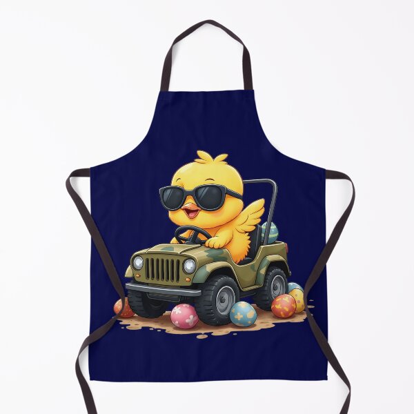 Item preview, Cute Chick Driving Off-Road Car – Funny Cartoon Animal Design designed and sold by tarzbol.