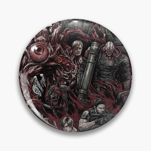 Item preview, Jill Valentine Resident Evil Grace Chris Ada Claire Nemesis Fight Portrait designed and sold by Senpaiwaves.