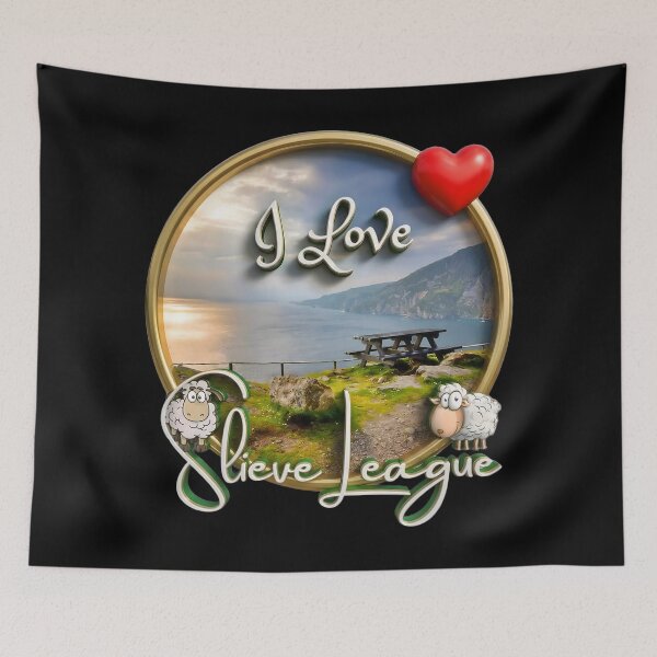 Item preview, I Love Slieve League Cliffs County Donegal Ireland designed and sold by OliDesigns.