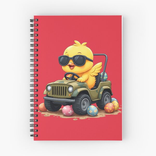 Item preview, Cute Chick Driving Off-Road Car – Funny Cartoon Animal Design designed and sold by tarzbol.