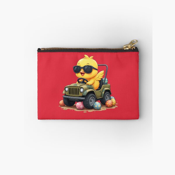 Item preview, Cute Chick Driving Off-Road Car – Funny Cartoon Animal Design designed and sold by tarzbol.