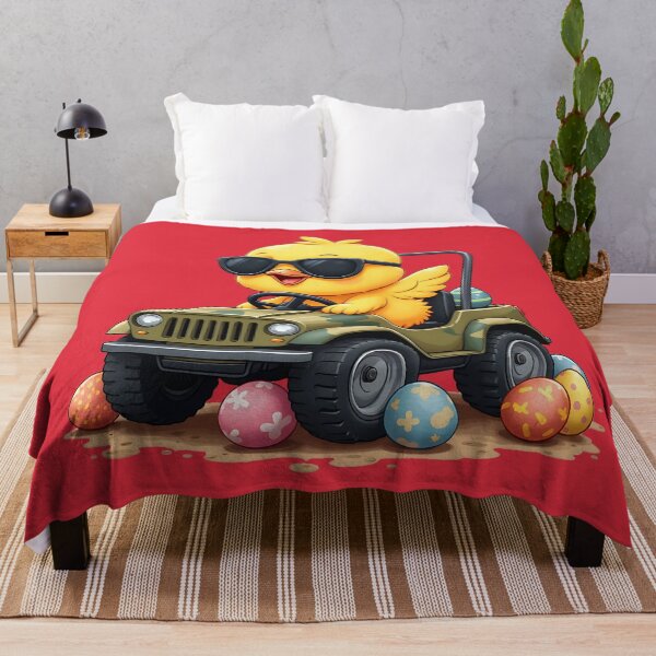 Item preview, Cute Chick Driving Off-Road Car – Funny Cartoon Animal Design designed and sold by tarzbol.