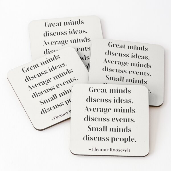 Item preview, Great minds discuss ideas. Average minds discuss events. Small minds discuss people. designed and sold by PariSeine.