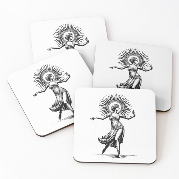 Item preview, Celestial Goddess with Halo - Vintage Sketch designed and sold by Siriusvibes.