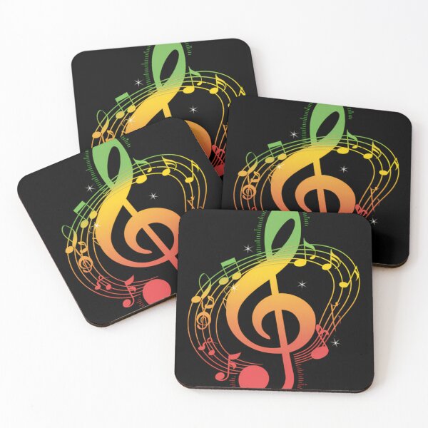 Item preview, Colorful Reggae Musical Notes Jamaican Pride Caribbean Inspired Music Jamaican Flag designed and sold by SamYaw19.