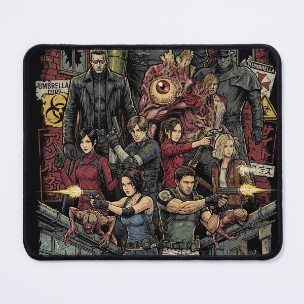 Item preview, RE Grace Ashcroft Jill Chris Ada Claire Vs Nemesis Mr X Art designed and sold by Senpaiwaves.
