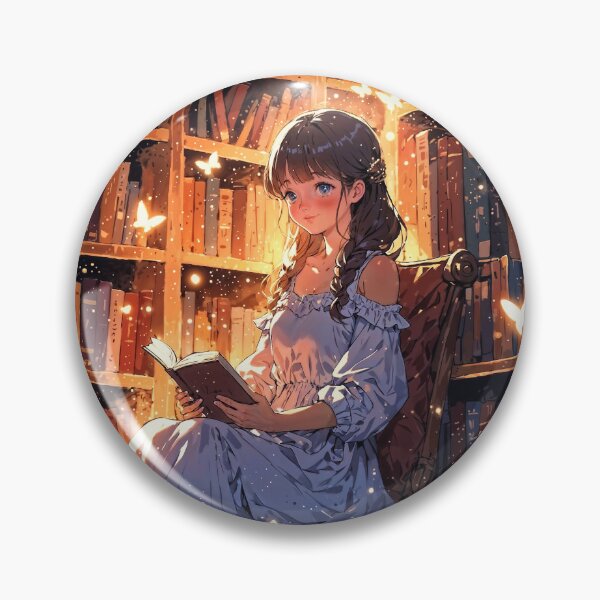 Item preview, Girl Reader in a Magical World of Books and Fantasy designed and sold by The Dream Lab.