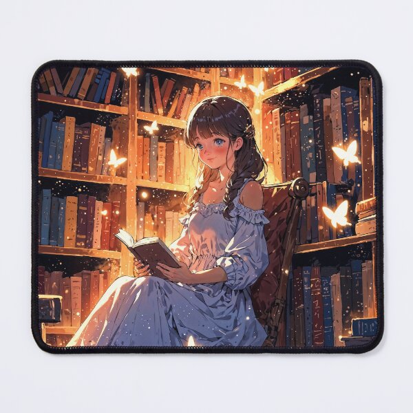 Item preview, Girl Reader in a Magical World of Books and Fantasy designed and sold by The Dream Lab.