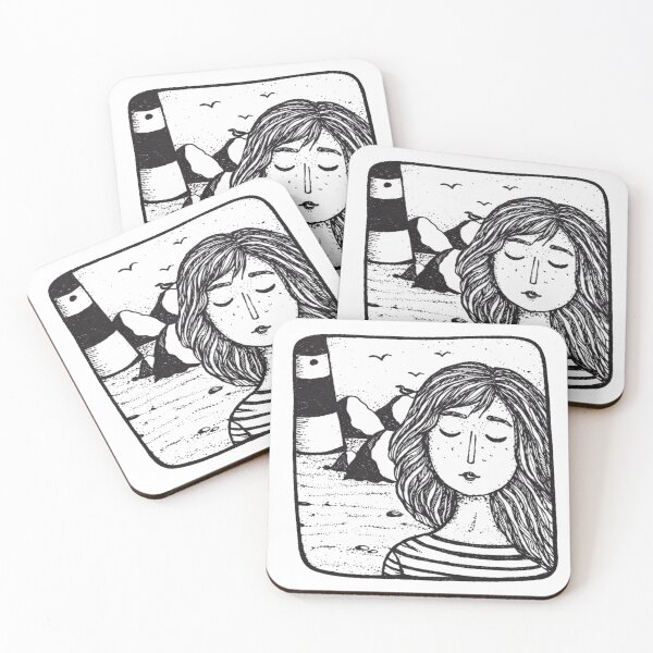 Item preview, Dreamy Girl by the Sea Night designed and sold by designbypresley.