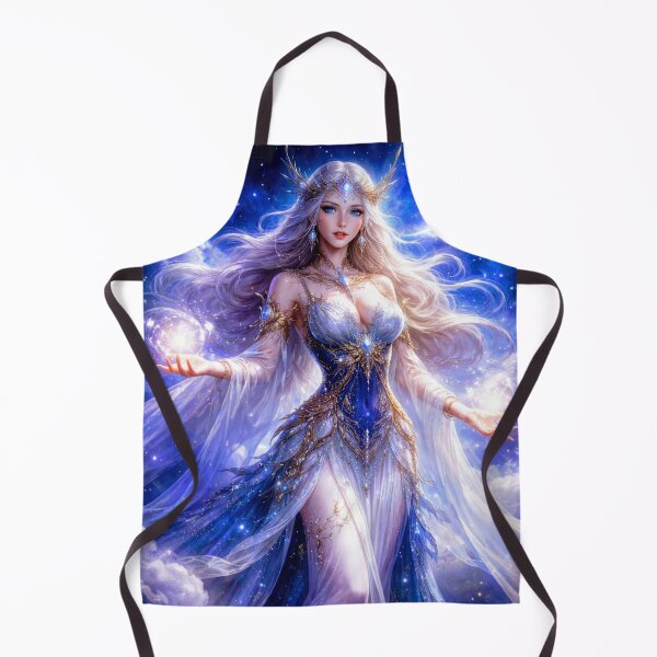 Item preview, Celestial Star Goddess – Cosmic Fantasy Queen of the Night Sky Artwork designed and sold by DrakariArt.