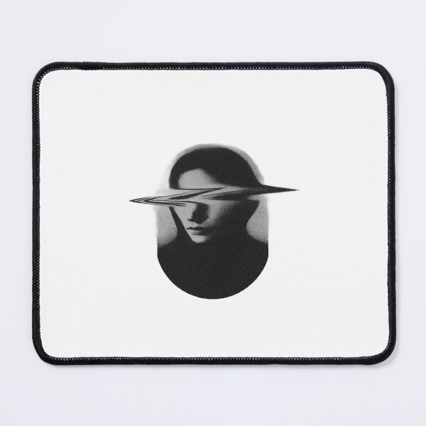 Item preview, Abstract Glitched Portrait – Surreal Distortion Oval Artwork for Modern Digital Aesthetic Lovers designed and sold by Bright Nest Studio.
