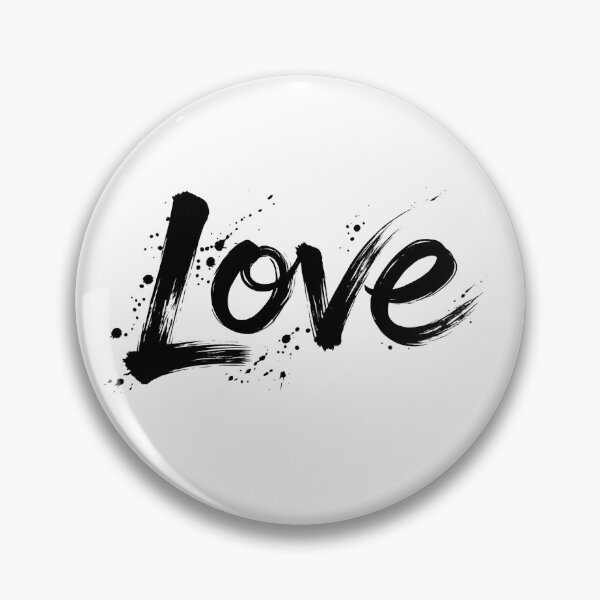 Item preview, Japanese Brush Style Love Ink Calligraphy Art designed and sold by SakuraMarket26.