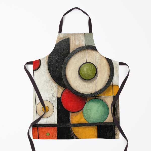 Item preview, Mid Century Modern Geometric Abstract Art | Retro Circle Shapes Wall Decor designed and sold by ChenEngEng.