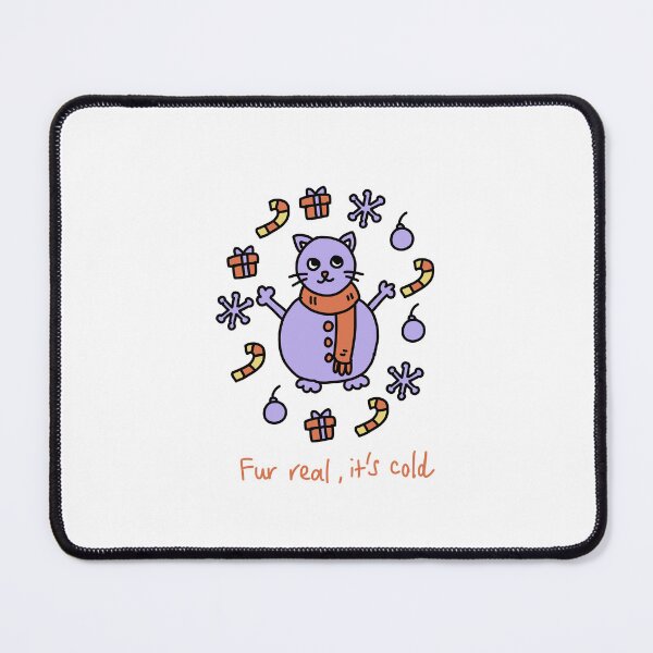 Item preview, Fur Real It's Cold Funny Winter Cat designed and sold by J-Mindful.