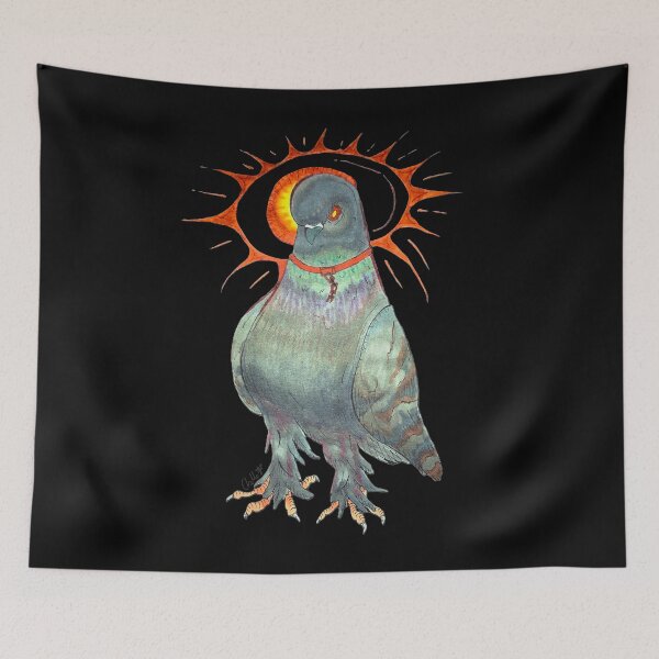 Item preview, demon pigeon designed and sold by PretyChepPigins.