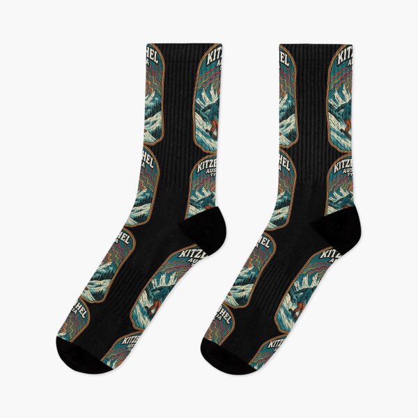 Item preview, Kitzbuhel Austria Snowboard Trippy Art Travel designed and sold by TomFrontierArt.