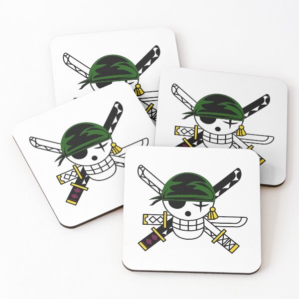 Item preview, Zoro Pirate Hunter Jolly Roger Logo designed and sold by FriskySloths.