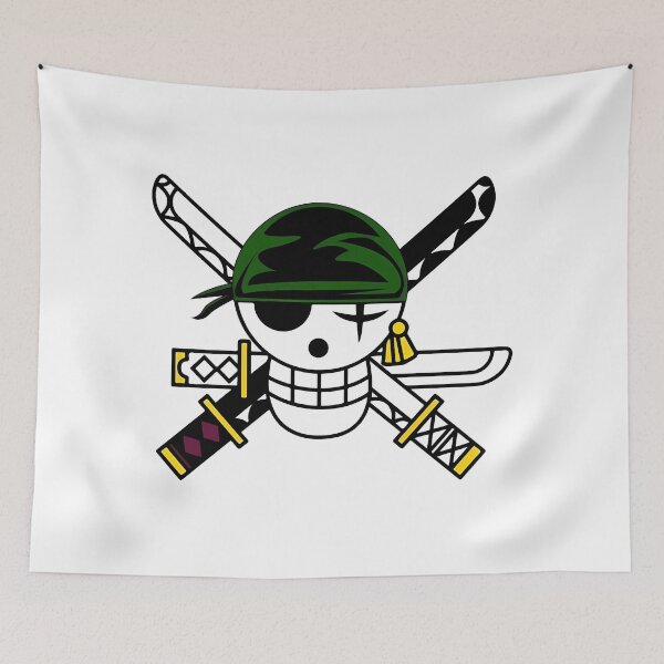 Item preview, Zoro Pirate Hunter Jolly Roger Logo designed and sold by FriskySloths.