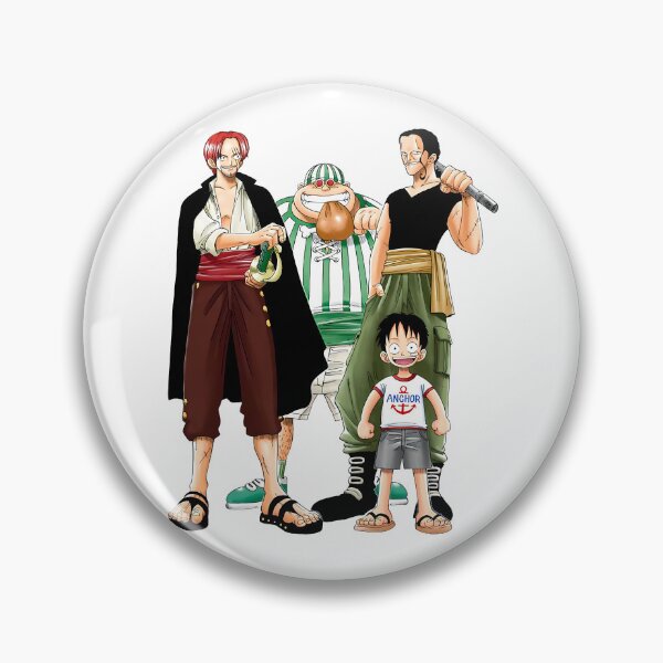 Item preview, Shanks Beckman Roux and Young Luffy designed and sold by FriskySloths.