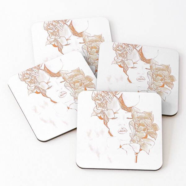 Item preview, “Ritratto Floreale – Arte Lineare Elegante” designed and sold by DisegniPersonalizzati di irka87.