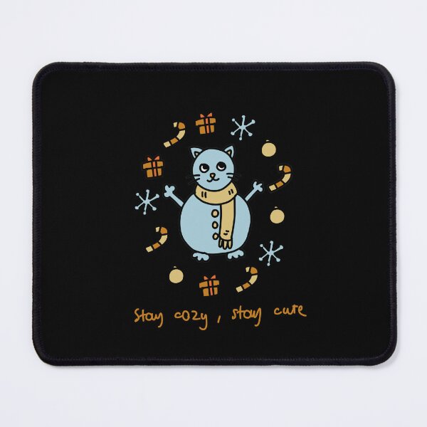 Item preview, Stay Cozy Stay Cute Winter Cat designed and sold by J-Mindful.