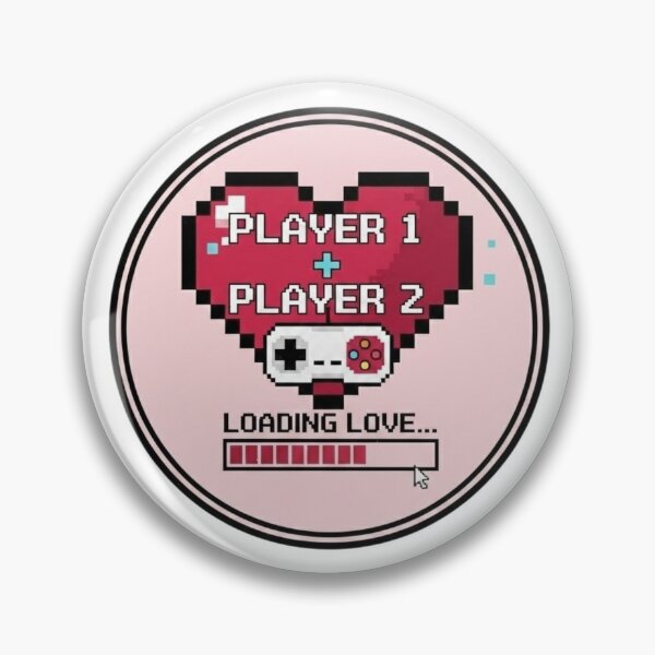 Item preview, Player 1 + Player 2 = ❤️ designed and sold by 54K700.