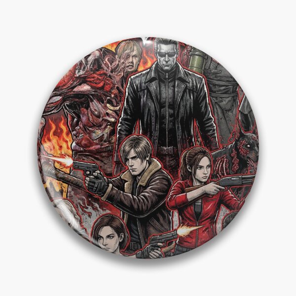Item preview, Chris Redfield Ada Wong Resident Evil Nemesis Mr X Villains Art designed and sold by Senpaiwaves.