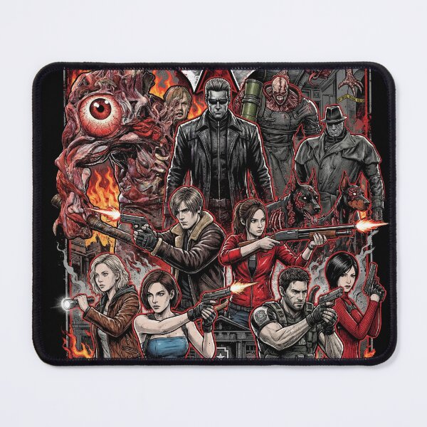 Item preview, Chris Redfield Ada Wong Resident Evil Nemesis Mr X Villains Art designed and sold by Senpaiwaves.