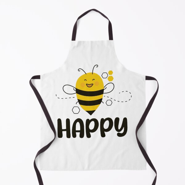 Item preview, Be happy, happiness quote, cute Bee designed and sold by CHERRY--SHOP.