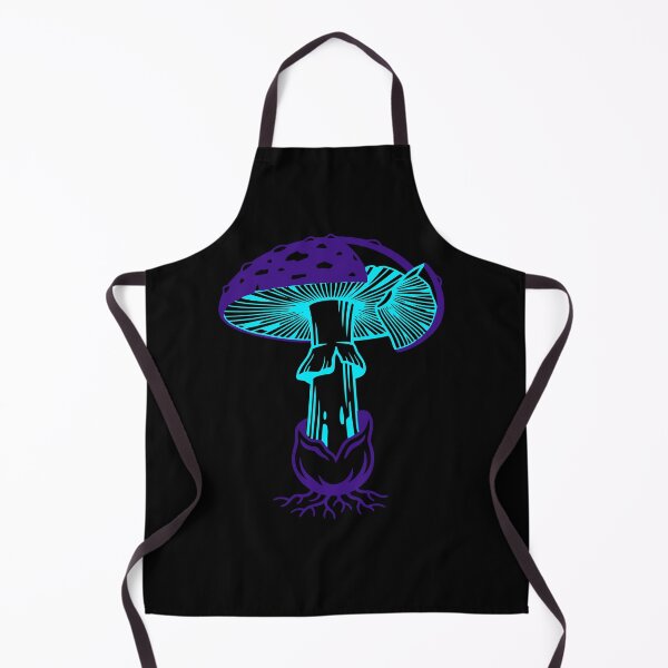 Item preview, Bio-Luminescent Mushroom in Cyan and Neon Violet designed and sold by Bio Tech Art.