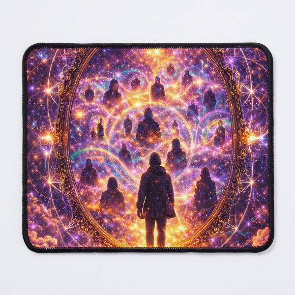 Item preview, 09 The Mirror of Infinite Selves – Sacred Geometry Psychedelic Cosmic Visionary Art designed and sold by Dominik1994.