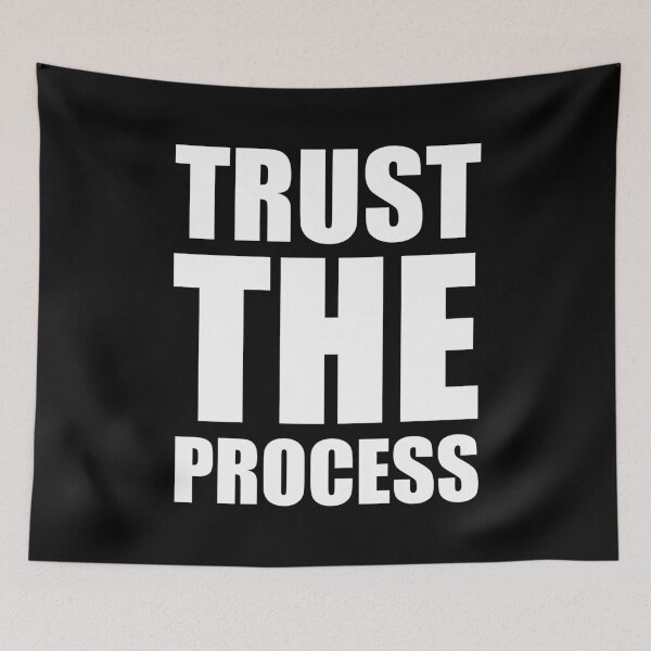 Item preview, Trust The Process - Bold Minimalist Motivational Quote designed and sold by Vision Crafted.