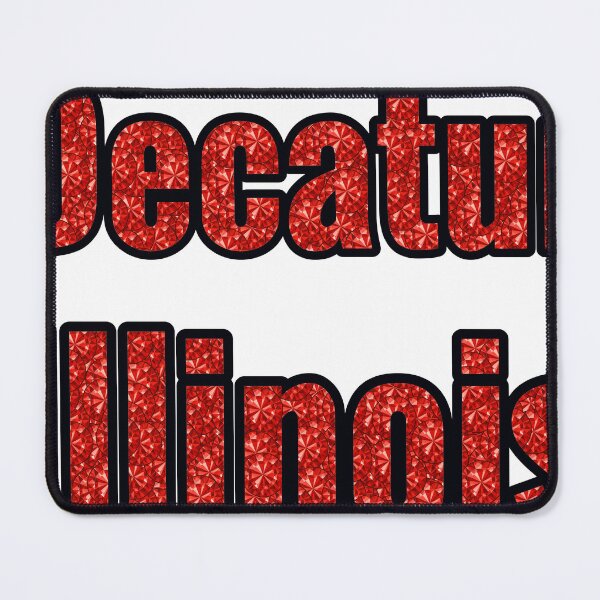 Item preview, Decatur Illinois City Name With Red Rhinestone designed and sold by TheIconSmith.