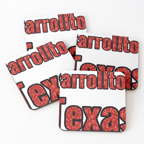 Item preview, Carrollton Texas City Name With Red Rhinestone designed and sold by TheIconSmith.