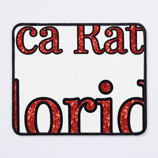 Item preview, Boca Raton Florida City Name With Red Rhinestone designed and sold by TheIconSmith.