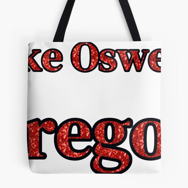 Item preview, Lake Oswego Oregon City Name With Red Rhinestone designed and sold by TheIconSmith.