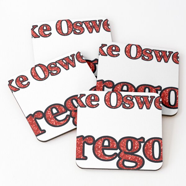 Item preview, Lake Oswego Oregon City Name With Red Rhinestone designed and sold by TheIconSmith.