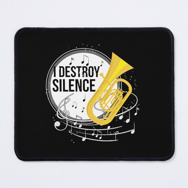 Item preview, I Destroy Silence Tuba Print Marching Band designed and sold by DIDIT HASTANTO.