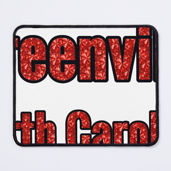 Item preview, Greenville North Carolina City Name With Red Rhinestone designed and sold by TheIconSmith.