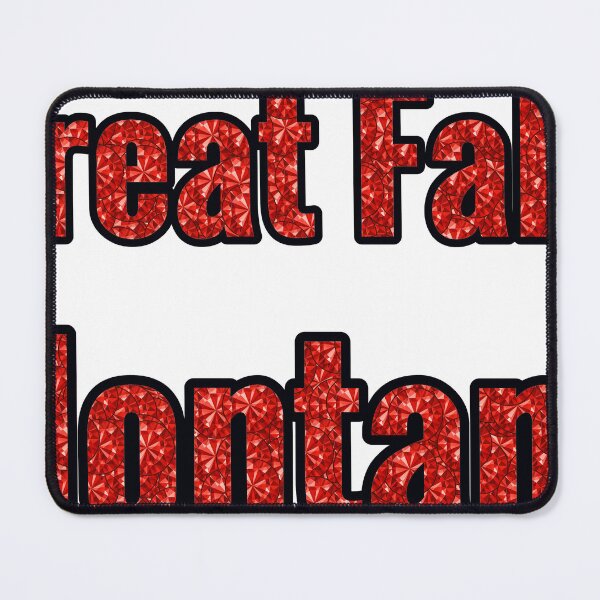 Item preview, Great Falls Montana City Name With Red Rhinestone designed and sold by TheIconSmith.
