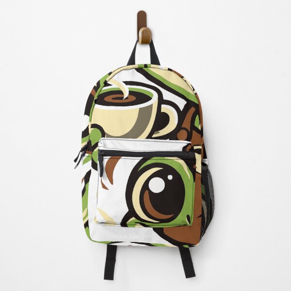 Item preview, A charming frog barista character designed with soft abstract shapes and brush-like strokes. The playful expression and coffee theme create designed and sold by Dejbar.