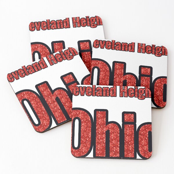 Item preview, Cleveland Heights Ohio City Name With Red Rhinestone designed and sold by TheIconSmith.