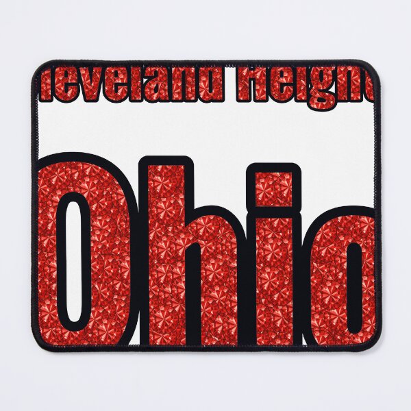 Item preview, Cleveland Heights Ohio City Name With Red Rhinestone designed and sold by TheIconSmith.