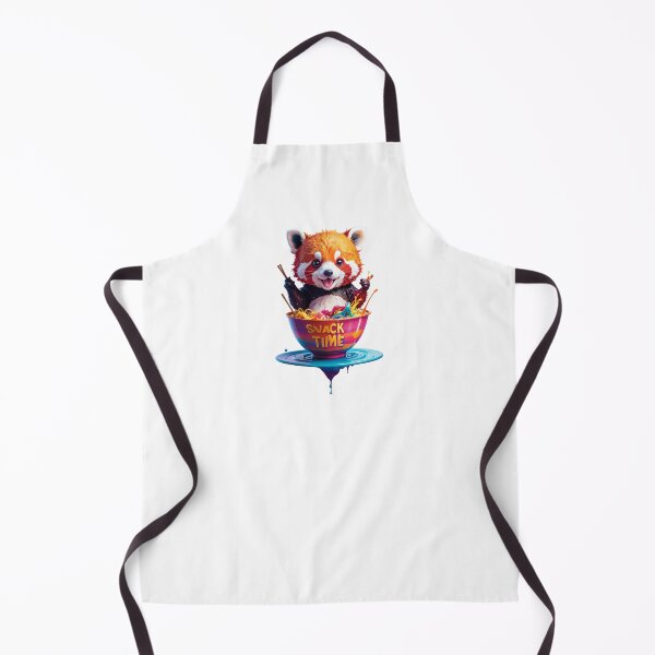 Item preview, Snack Time Cute Red Panda Figure Eating Ramen Noodles In Bowl For Funny Animal Sticker Art And Nursery Decor designed and sold by icemanphotos.