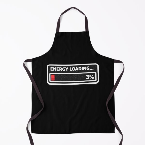 Item preview, Energy Loading 3% Funny Low Energy Progress Bar Sticker designed and sold by Timeless Junction.