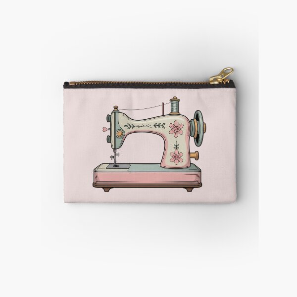 Item preview, Retro Sewing Machine & Floral Notion Pattern – Vintage Sewist Aesthetic designed and sold by MarJul.