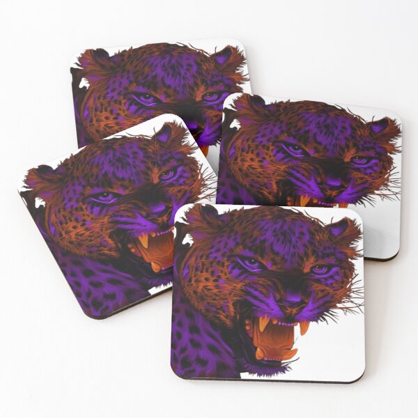 Item preview, Neon Leopard Snarling Pop Art Design designed and sold by Gazo freeze  ★★★★★.