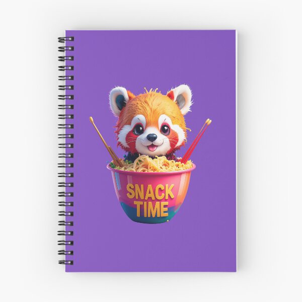 Item preview, Snack Time Cute Red Panda Figure Eating Ramen Noodles In Bowl For Funny Animal Sticker Art And Nursery Decor designed and sold by icemanphotos.