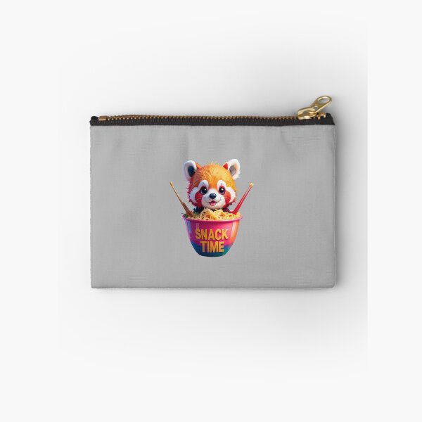 Item preview, Snack Time Cute Red Panda Figure Eating Ramen Noodles In Bowl For Funny Animal Sticker Art And Nursery Decor designed and sold by icemanphotos.