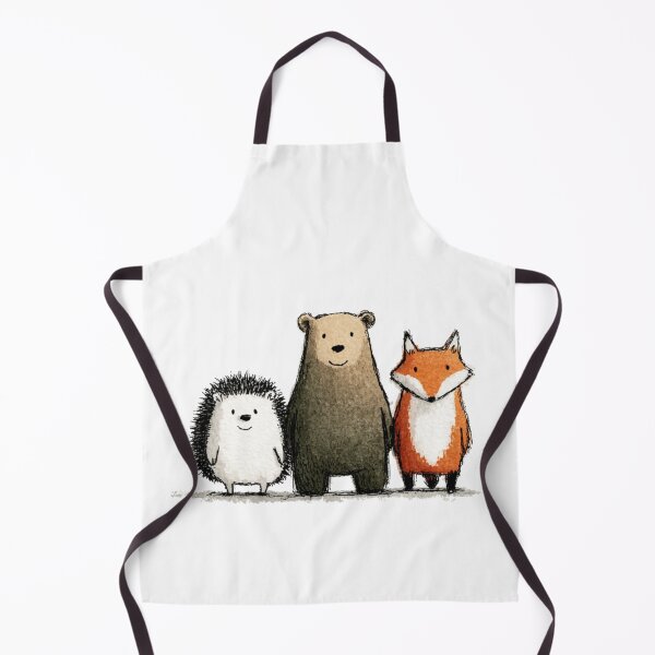 Item preview, Wildlife Bear, Fox, Hedgehog designed and sold by NicolasGlowArt.